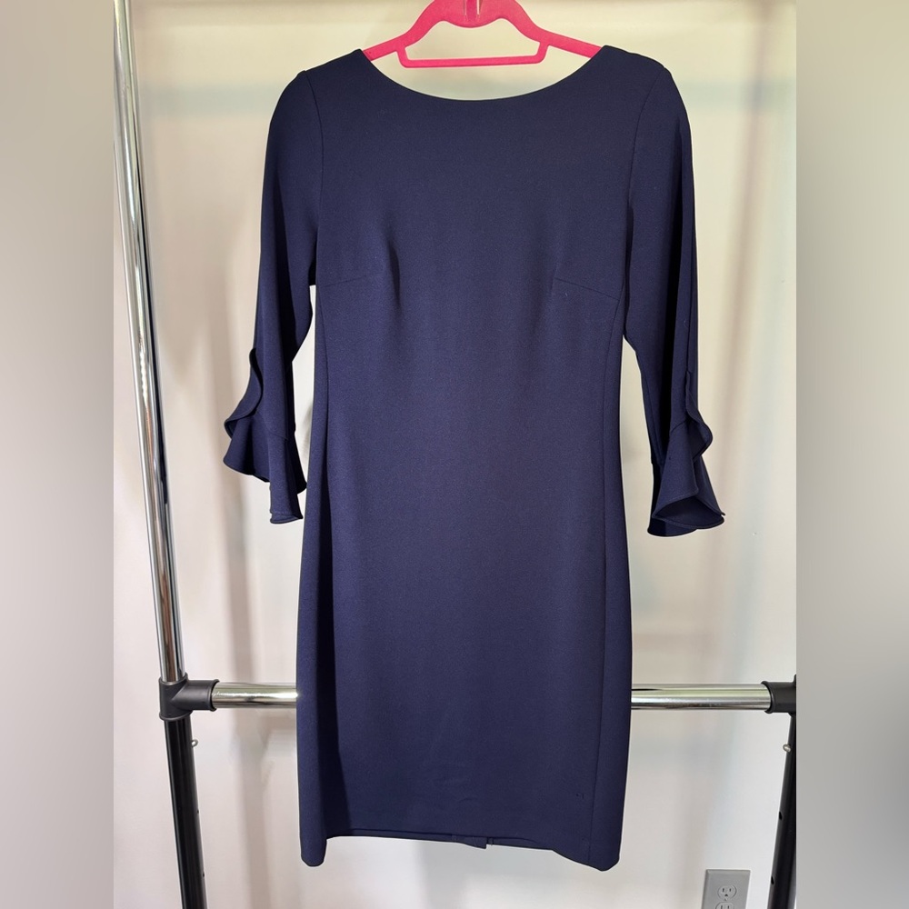 Karl Lagerfeld Navy 3/4 Sleeve Dress